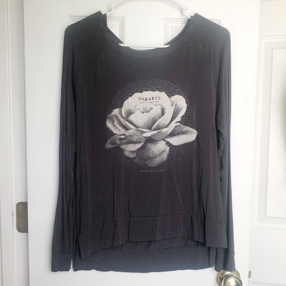 Gray Long sleeve blouse
